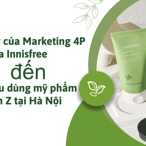 Ảnh hưởng của Marketing 4P của Innisfree đến hành vi tiêu dùng mỹ phẩm của Gen Z tại Hà Nội
